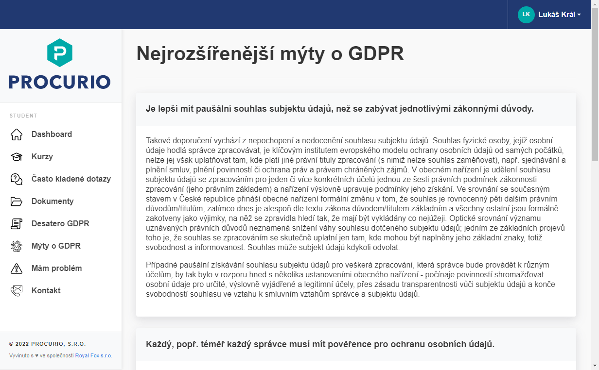 Mýty o GDPR